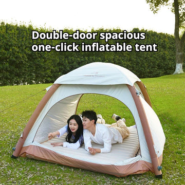 One-click automatic inflatable camping tent